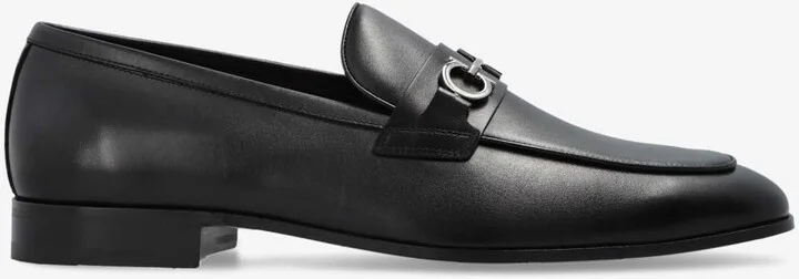 Balty Gancini Plaque Leather Loafers