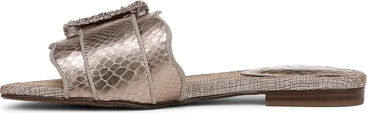 Bambi 2 Snakeskin Embossed Slide Sandal - Image 9