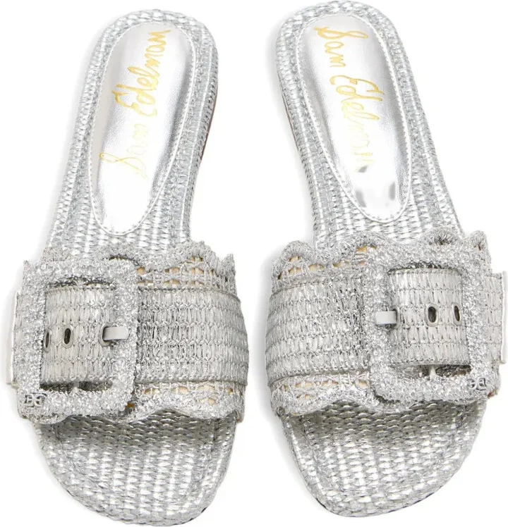 Bambi buckle-embellished woven sandals - Image 3