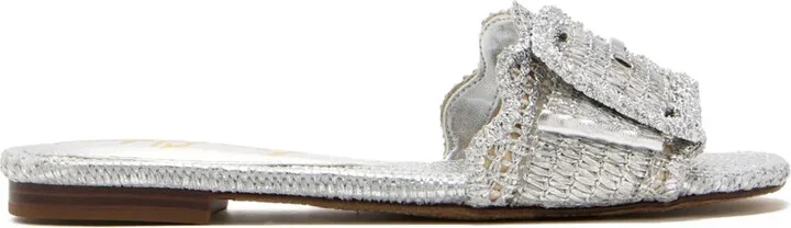 Bambi buckle-embellished woven sandals