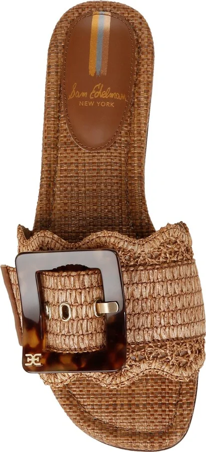 Bambi Raffia Buckle Slide Sandal - Image 5