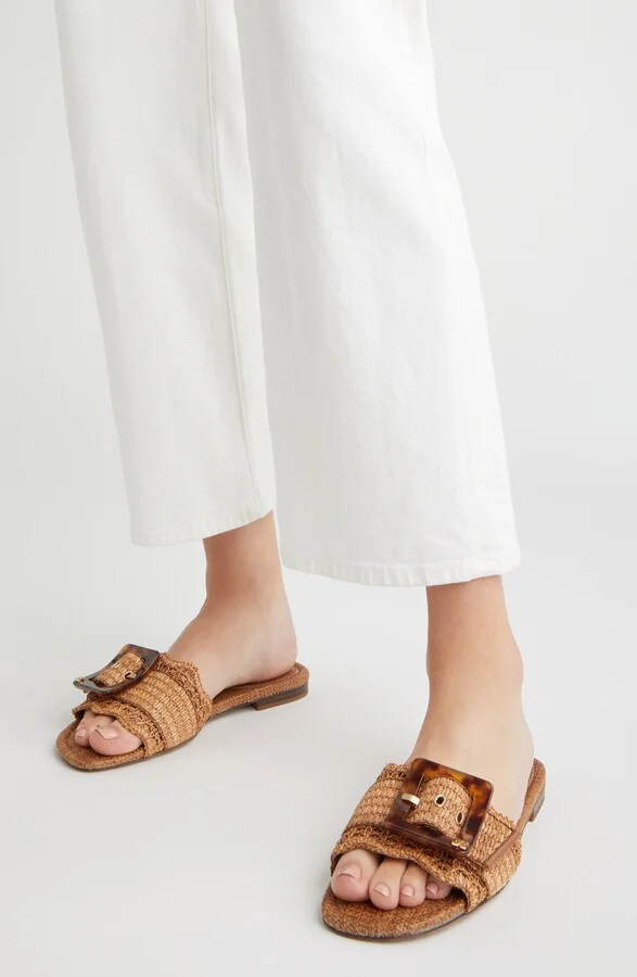 Bambi Raffia Buckle Slide Sandal - Image 8