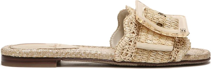 Bambi Raffia Buckle Slide Sandal - Image 3