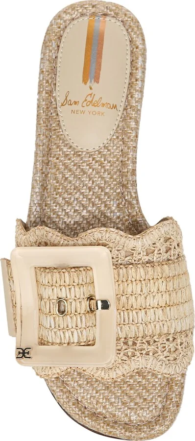 Bambi Raffia Buckle Slide Sandal - Image 5