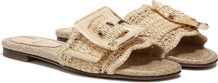 Bambi Raffia Buckle Slide Sandal - Image 10
