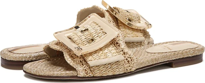 Bambi Raffia Buckle Slide Sandal - Image 11