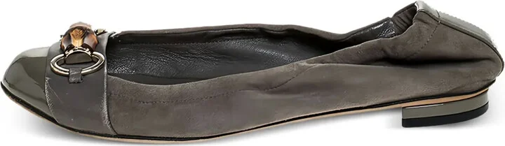 Bamboo-detail ballet flats