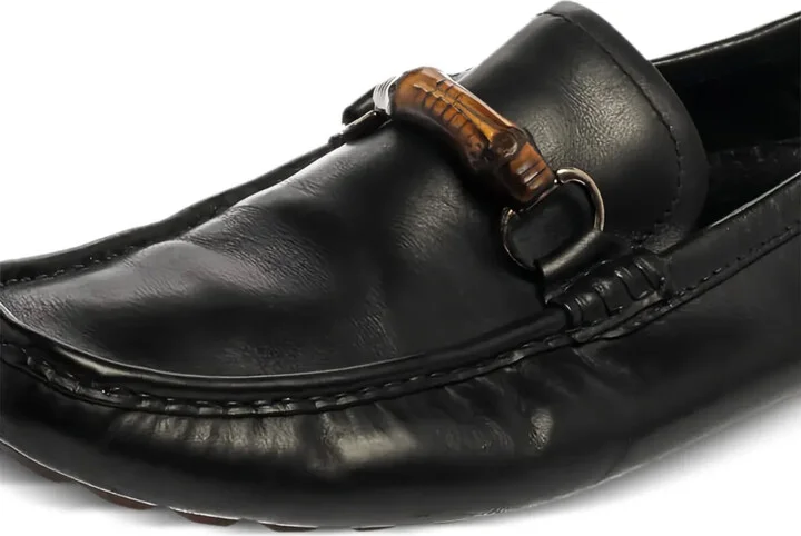 Bamboo-Detail Leather Loafers - Image 2