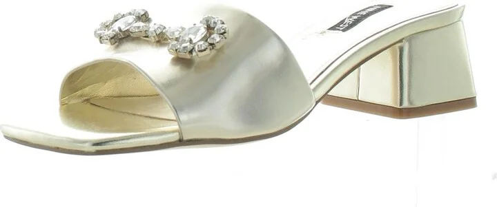Bamsy 3 Womens Embellished Manmade Slide Sandals