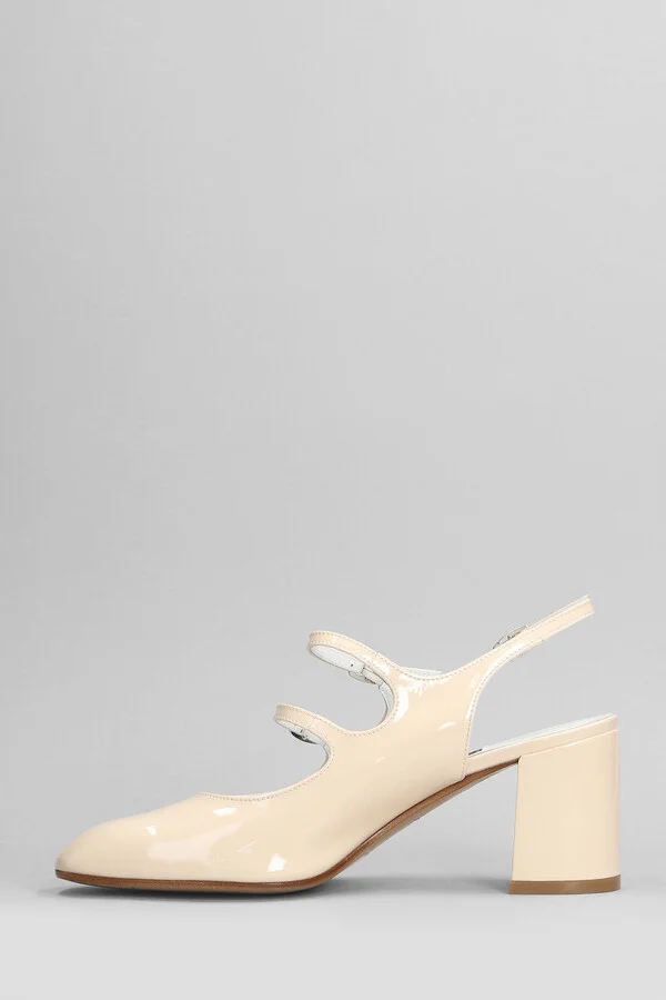Banana Pumps In Beige Patent Leather Carel - Image 3