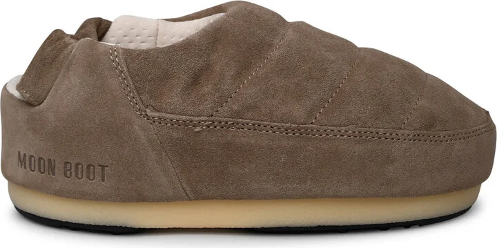 Band In Beige Suede Sandals