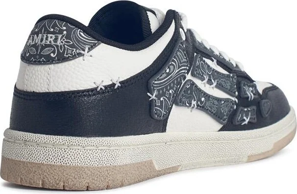 'bandana' Black Leather Blend Sneakers - Image 3
