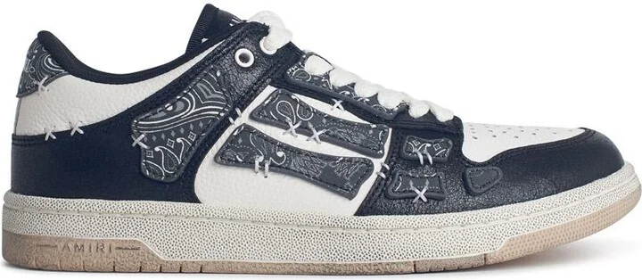 'bandana' Black Leather Blend Sneakers