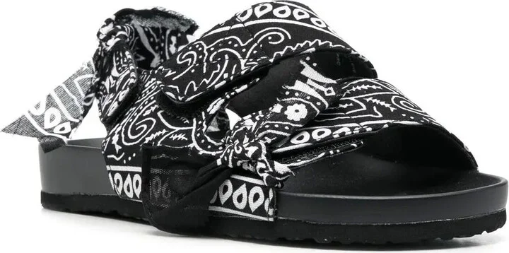 Bandana-Detail Open-Toe Sandals - Image 2