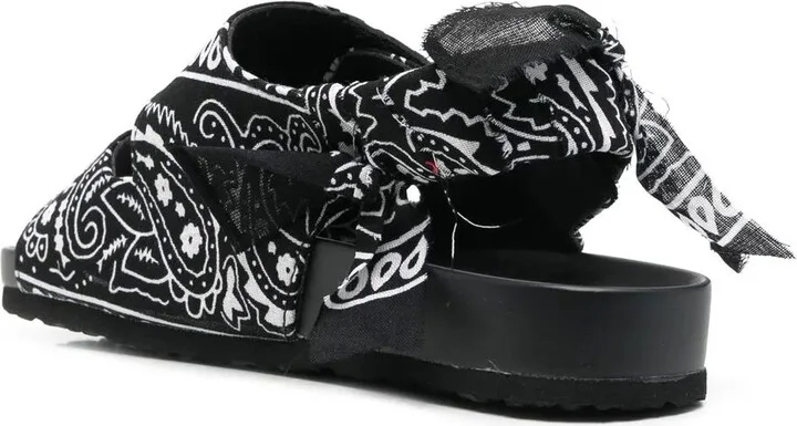 Bandana-Detail Open-Toe Sandals - Image 3