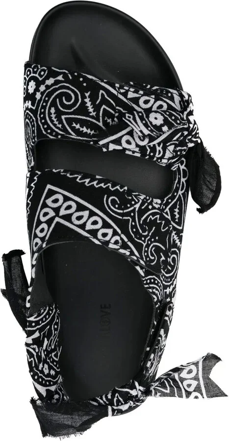 Bandana-Detail Open-Toe Sandals - Image 4