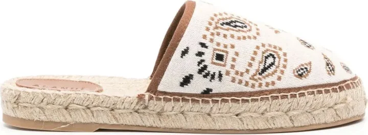 Bandana-jacquard espadrilles