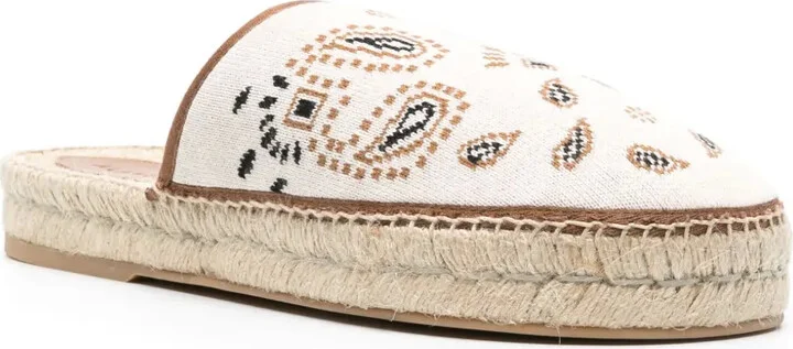 Bandana-Jacquard Flat Espadrilles - Image 2