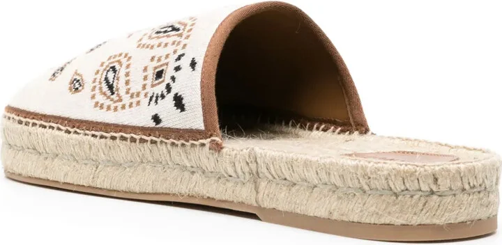 Bandana-Jacquard Flat Espadrilles - Image 3