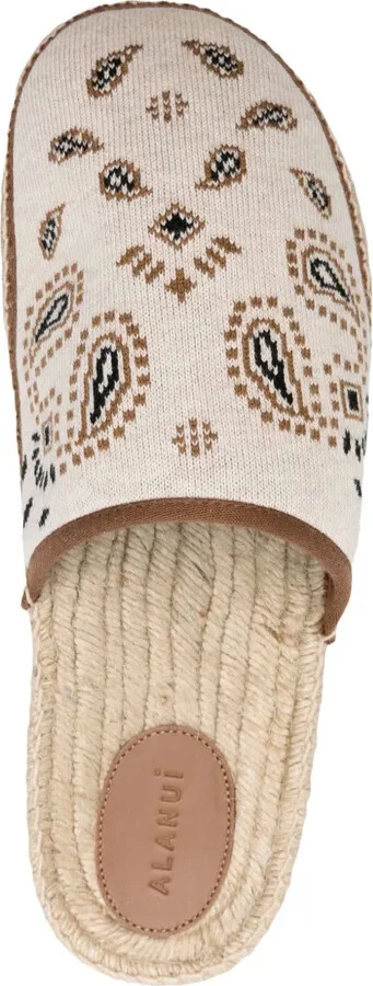 Bandana-Jacquard Flat Espadrilles - Image 4