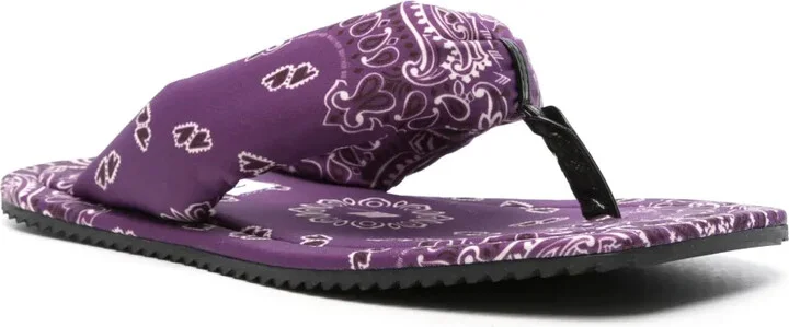 Bandana-Print Flat Slides - Image 2