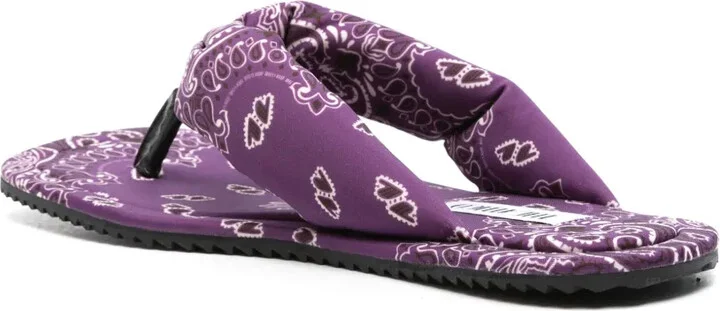 Bandana-Print Flat Slides - Image 3