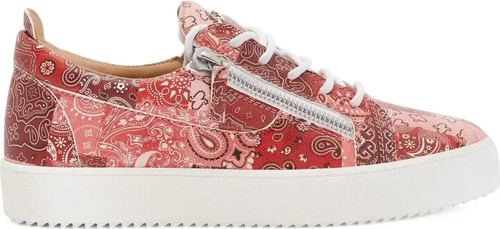 Bandana-Print Sneakers