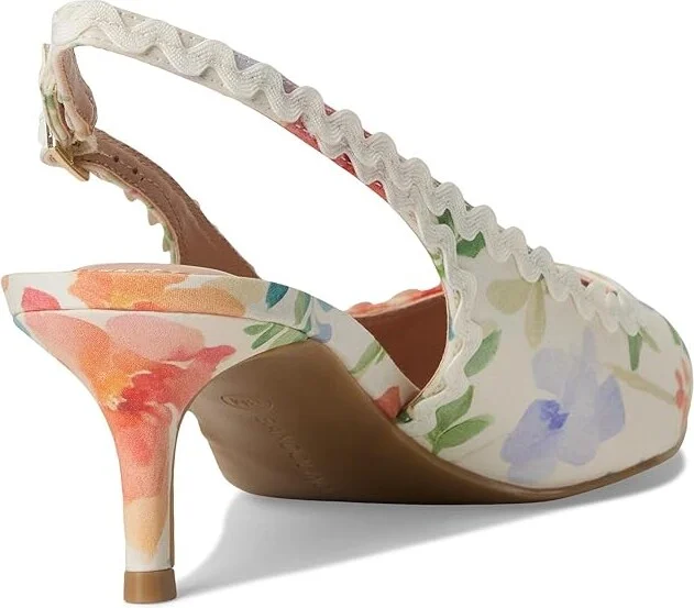 Bandolino Albas Women's Shoes Peach Dreamy Floral Multi/Ivory : 6.5 M, Synthetic - Image 4
