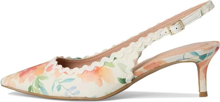Bandolino Albas Women's Shoes Peach Dreamy Floral Multi/Ivory : 6.5 M, Synthetic - Image 6