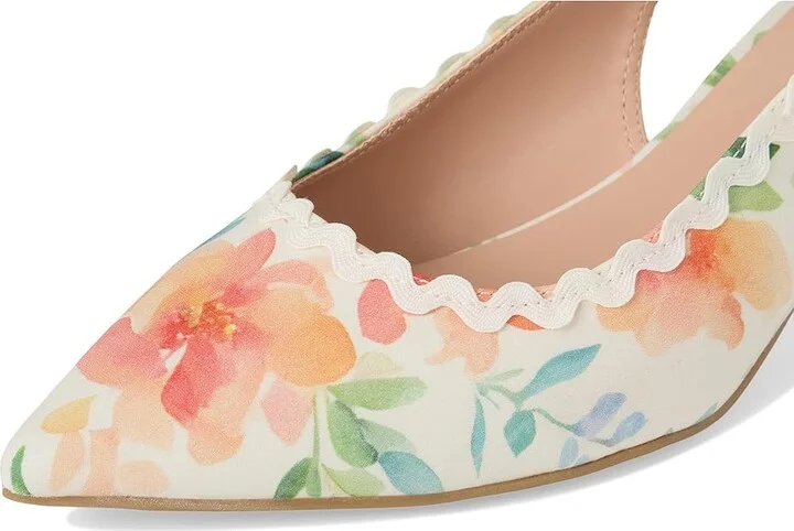 Bandolino Albas Women's Shoes Peach Dreamy Floral Multi/Ivory : 6.5 M, Synthetic - Image 7