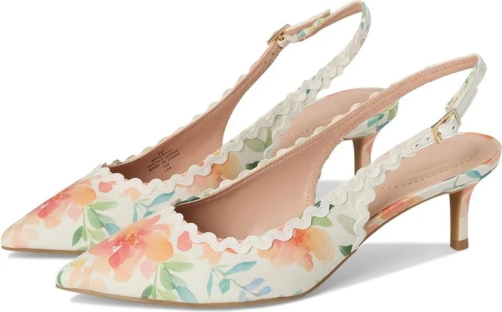 Bandolino Albas Women's Shoes Peach Dreamy Floral Multi/Ivory : 6.5 M, Synthetic