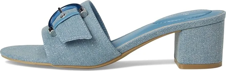 Bandolino Ardonna Women's Dress Sandals Blue Denim : 5 M, Synthetic - Image 6