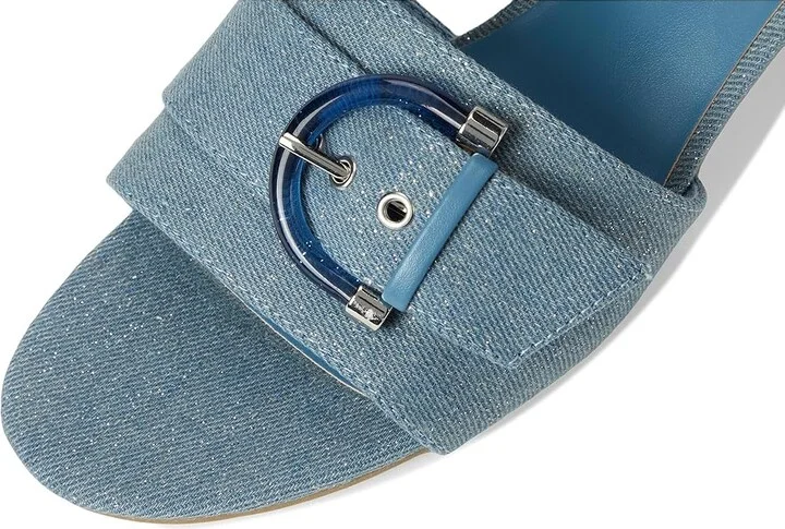 Bandolino Ardonna Women's Dress Sandals Blue Denim : 5 M, Synthetic - Image 7