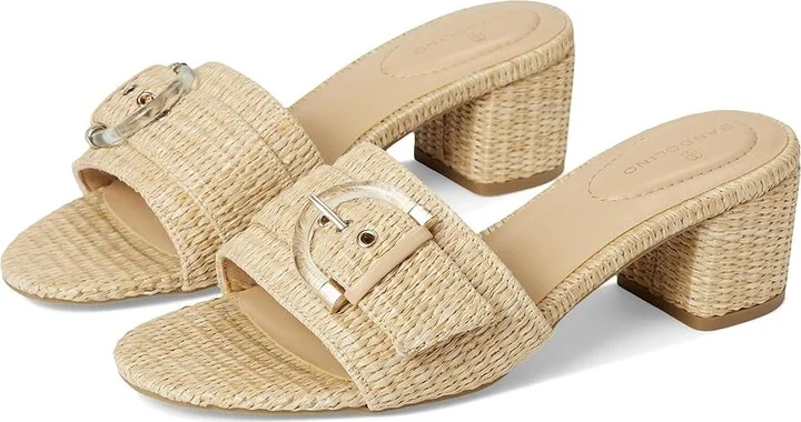 Bandolino Ardonna Women's Dress Sandals Light Natural : 8 M, Synthetic