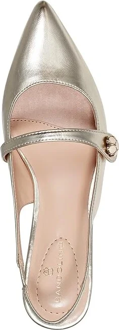 Bandolino Aubriana Women's Flat Shoes Gold : 6.5 M, Leather - Image 2