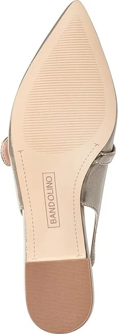 Bandolino Aubriana Women's Flat Shoes Gold : 6.5 M, Leather - Image 3