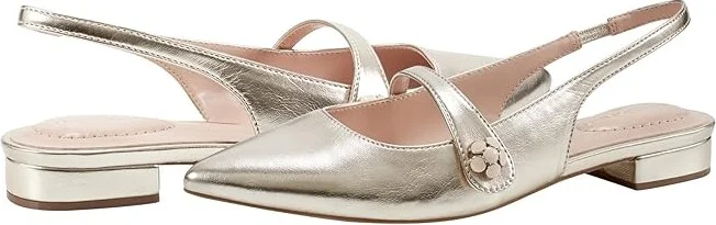 Bandolino Aubriana Women's Flat Shoes Gold : 6.5 M, Leather