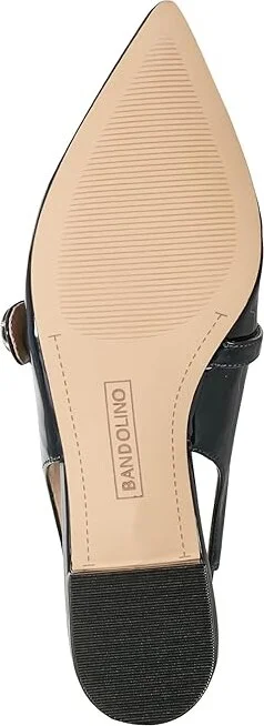 Bandolino Aubriana Women's Flat Shoes Navy Patent : 9.5 M, Leather - Image 3