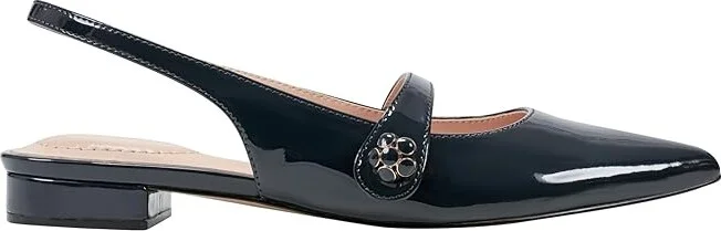 Bandolino Aubriana Women's Flat Shoes Navy Patent : 9.5 M, Leather - Image 6