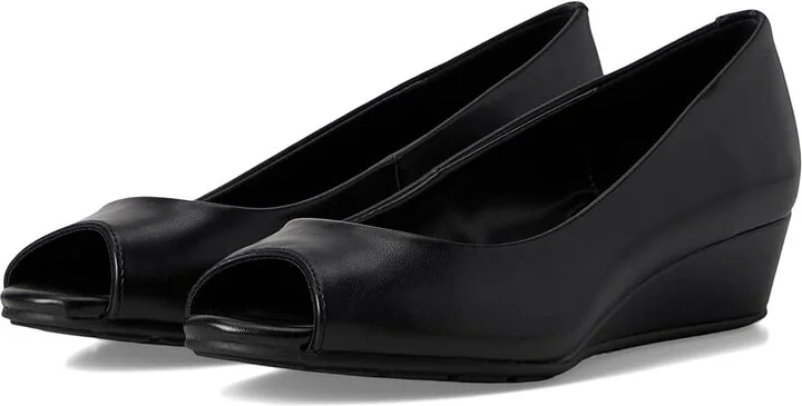 Bandolino Candra Women's Wedge Shoes Black 1 : 6.5 M, Synthetic