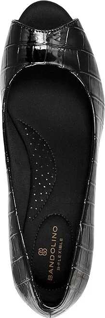 Bandolino Candra Women's Wedge Shoes Black Croco : 8 M, Synthetic - Image 2