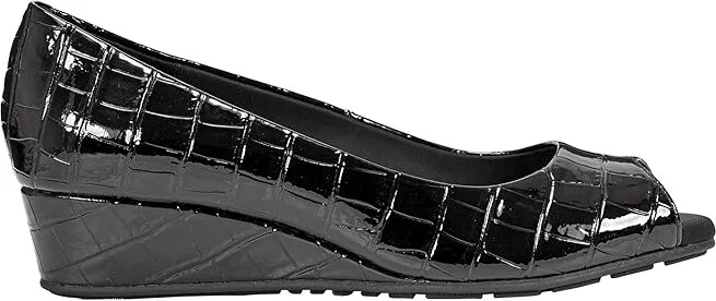 Bandolino Candra Women's Wedge Shoes Black Croco : 8 M, Synthetic - Image 6