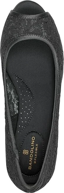 Bandolino Candra Women's Wedge Shoes Black Lace : 8 M, Synthetic - Image 2