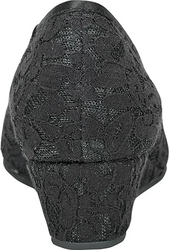 Bandolino Candra Women's Wedge Shoes Black Lace : 8 M, Synthetic - Image 4