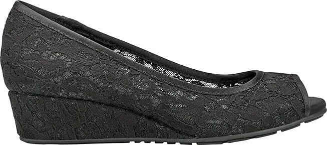 Bandolino Candra Women's Wedge Shoes Black Lace : 8 M, Synthetic - Image 6
