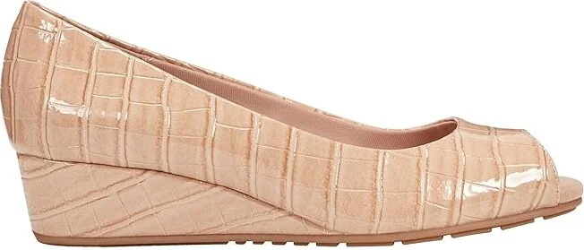Bandolino Candra Women's Wedge Shoes Light Natural Croco : 5.5 M, Synthetic - Image 6