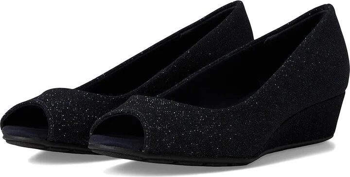 Bandolino Candra Women's Wedge Shoes Navy : 7.5 M, Synthetic