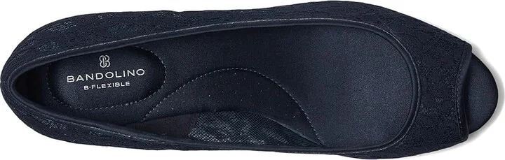 Bandolino Candra Women's Wedge Shoes Navy Lace : 8 M, Synthetic - Image 2