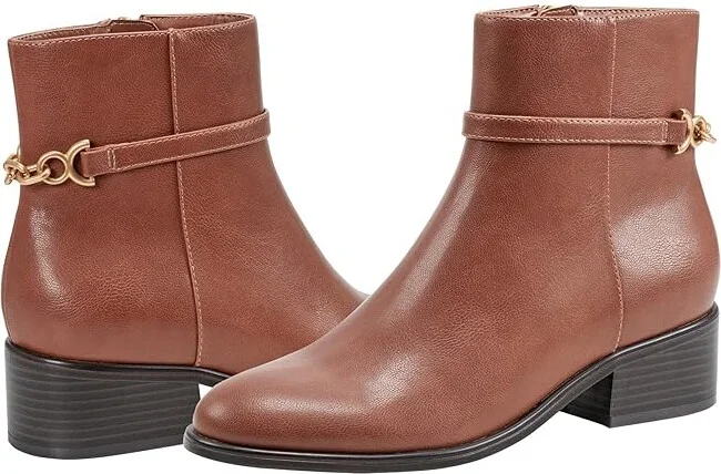 Bandolino Despina Women's Boots Cognac : 7 M, Leather