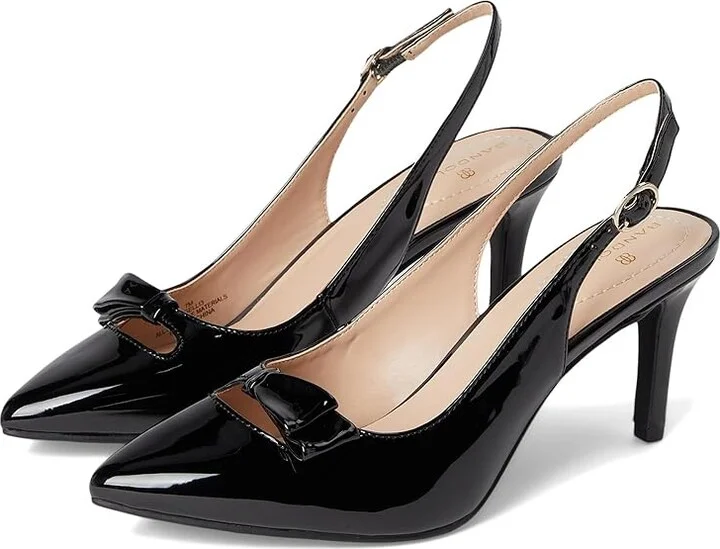 Bandolino Gelli High Women's Heels Black Patent : 5 M, Synthetic